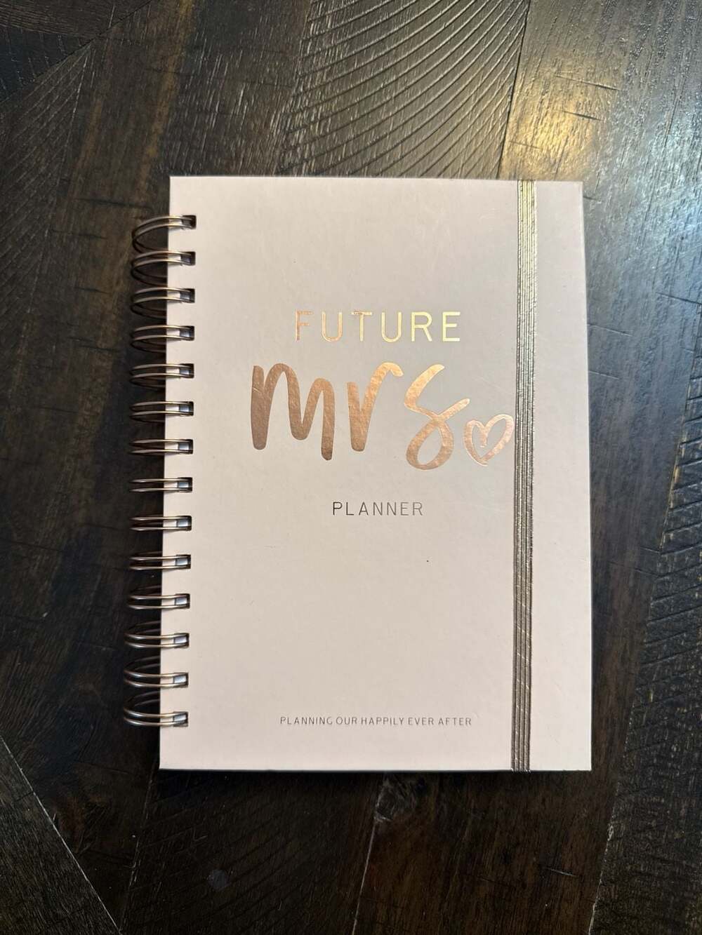 Miss To Mrs Future Mrs Rose Gold Wedding Planner Journal